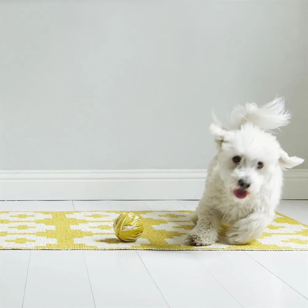 플라워 PVC 러그 썬 (옐로), 70x200 cm Brita Sweden | 브리타스웨덴