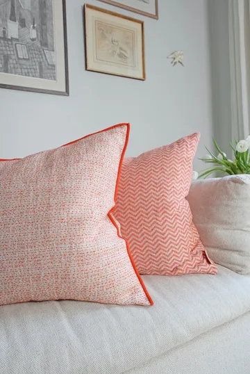 필드 베개 커버 - Red, 50x50 cm - Brita Sweden | 브리타스웨덴