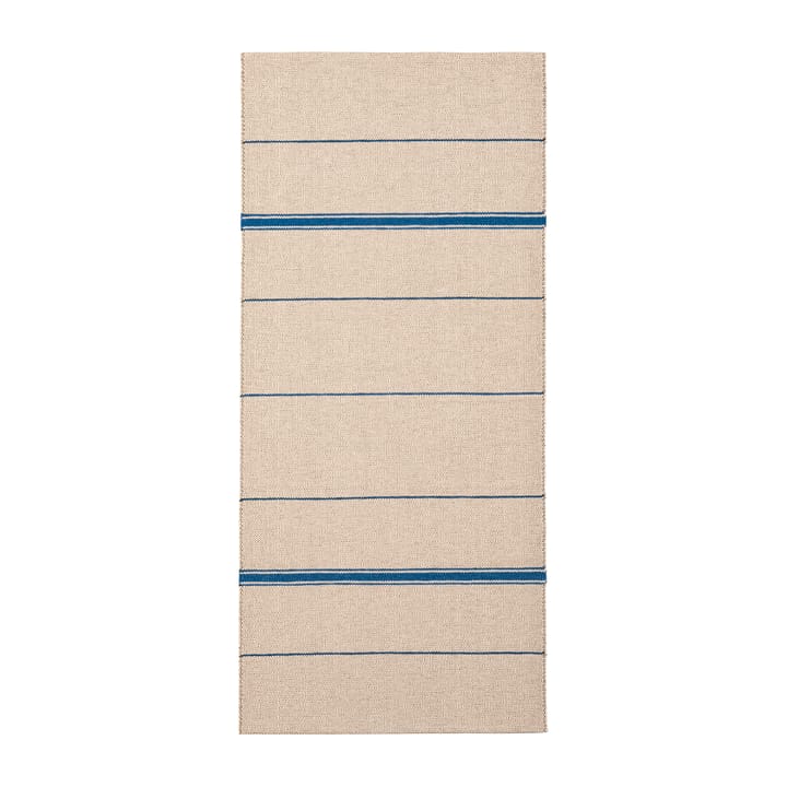 Trapeze PVC 러그 인디고 (크림 화이트-블루) - 80x225 cm - Brita Sweden | 브리타스웨덴