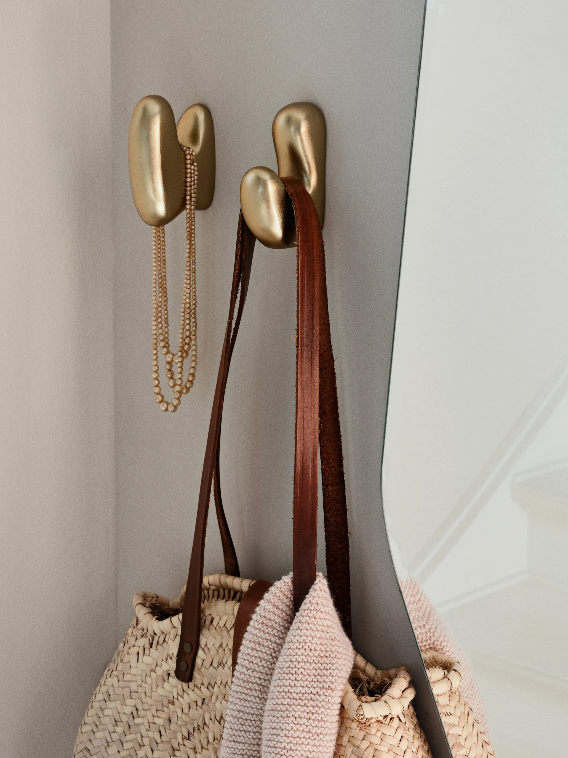 로베르타 후크 10x7 cm, Brass finish Broste Copenhagen | 브로스테코펜하겐