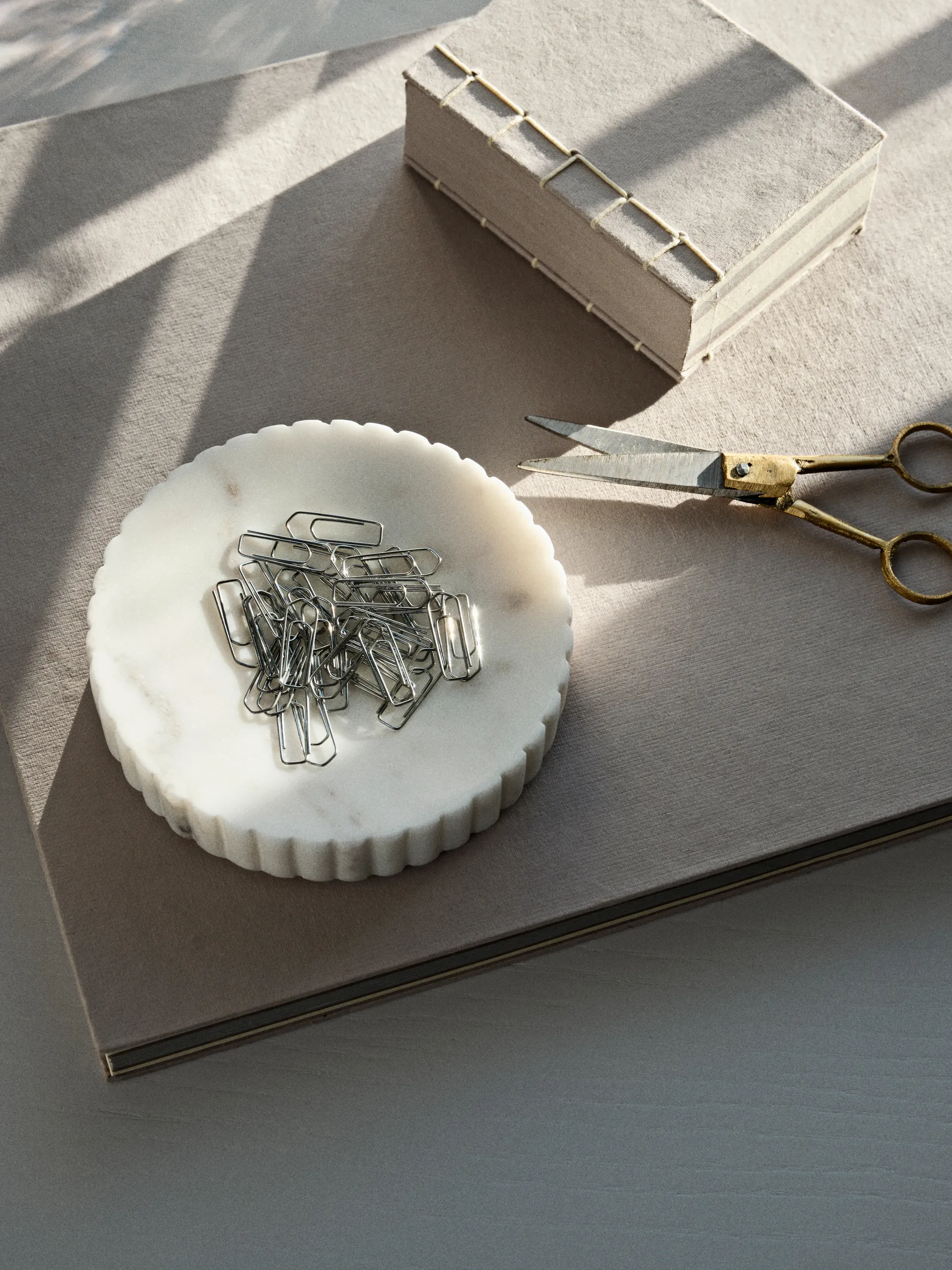 플라톤 보울 Ø12.5 cm, White marble Broste Copenhagen | 브로스테코펜하겐
