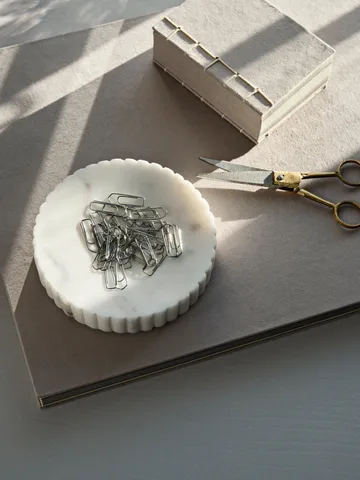 플라톤 보울 Ø12.5 cm - White marble - Broste Copenhagen | 브로스테코펜하겐