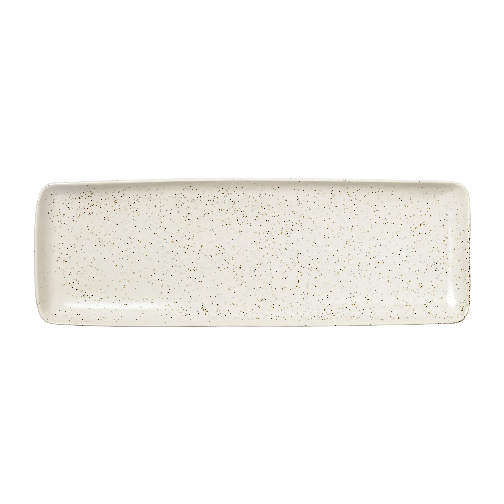 노르딕 바닐라 렉탱글 소서  12.5x35 cm, Cream with grains Broste Copenhagen | 브로스테코펜하겐