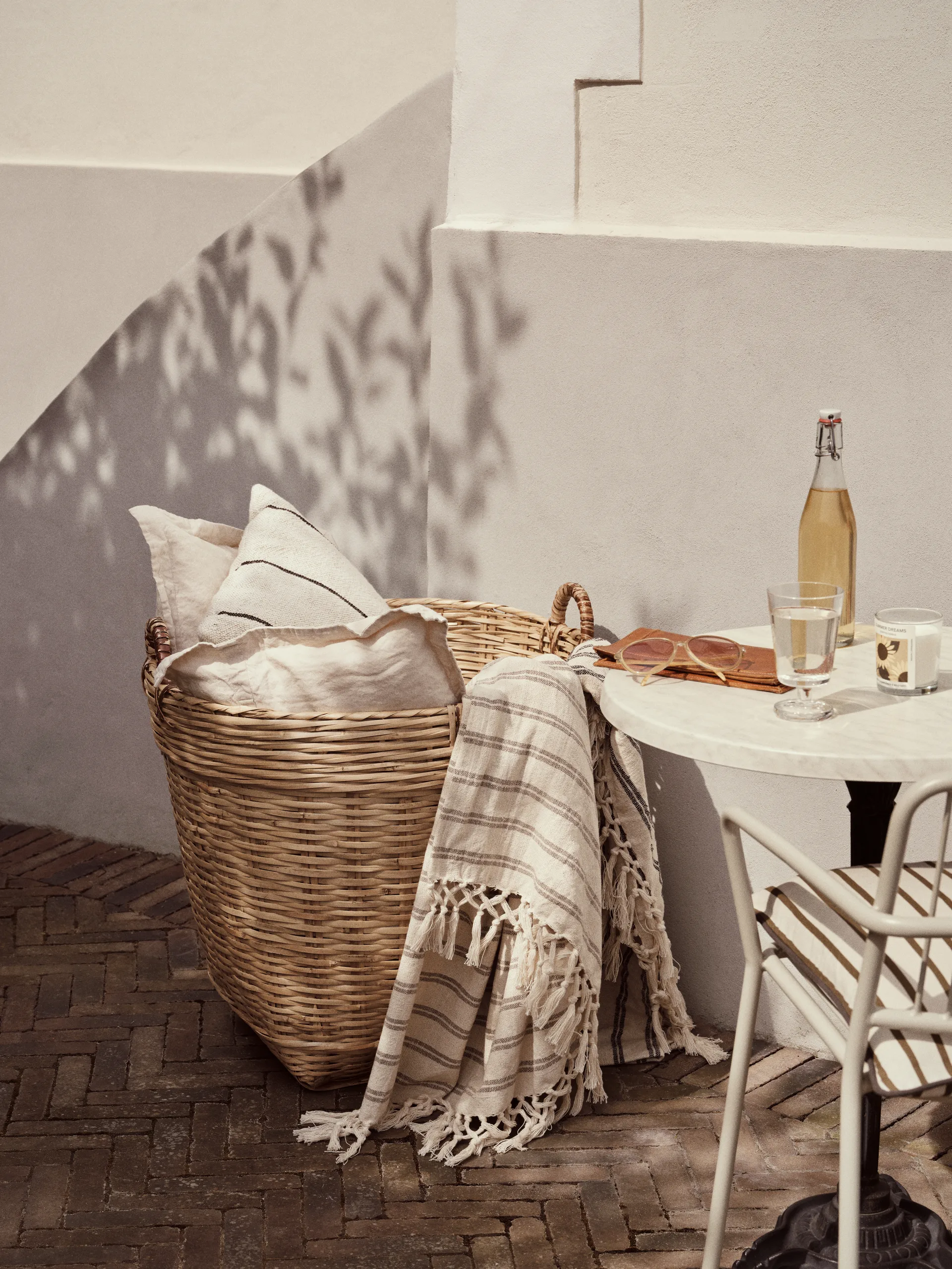 엘리 스로우 130x160 cm, Fungi grey-natural Broste Copenhagen | 브로스테코펜하겐