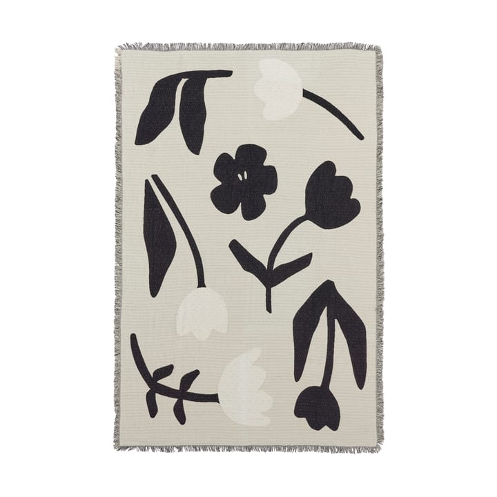 로지타 스로우 130x180cm - Black-off white. - Broste Copenhagen | 브로스테코펜하겐