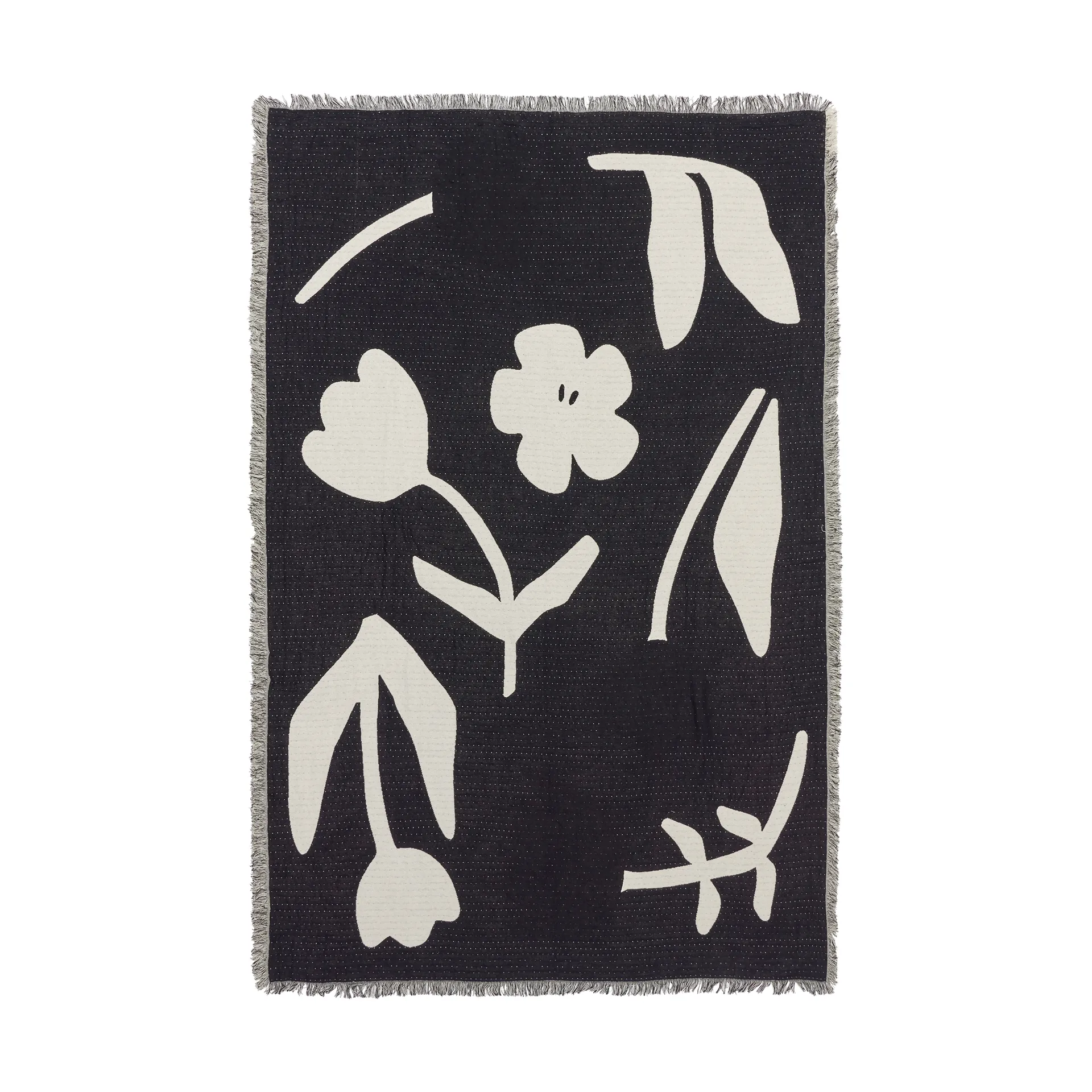 로지타 스로우 130x180cm, Black-off white. Broste Copenhagen | 브로스테코펜하겐