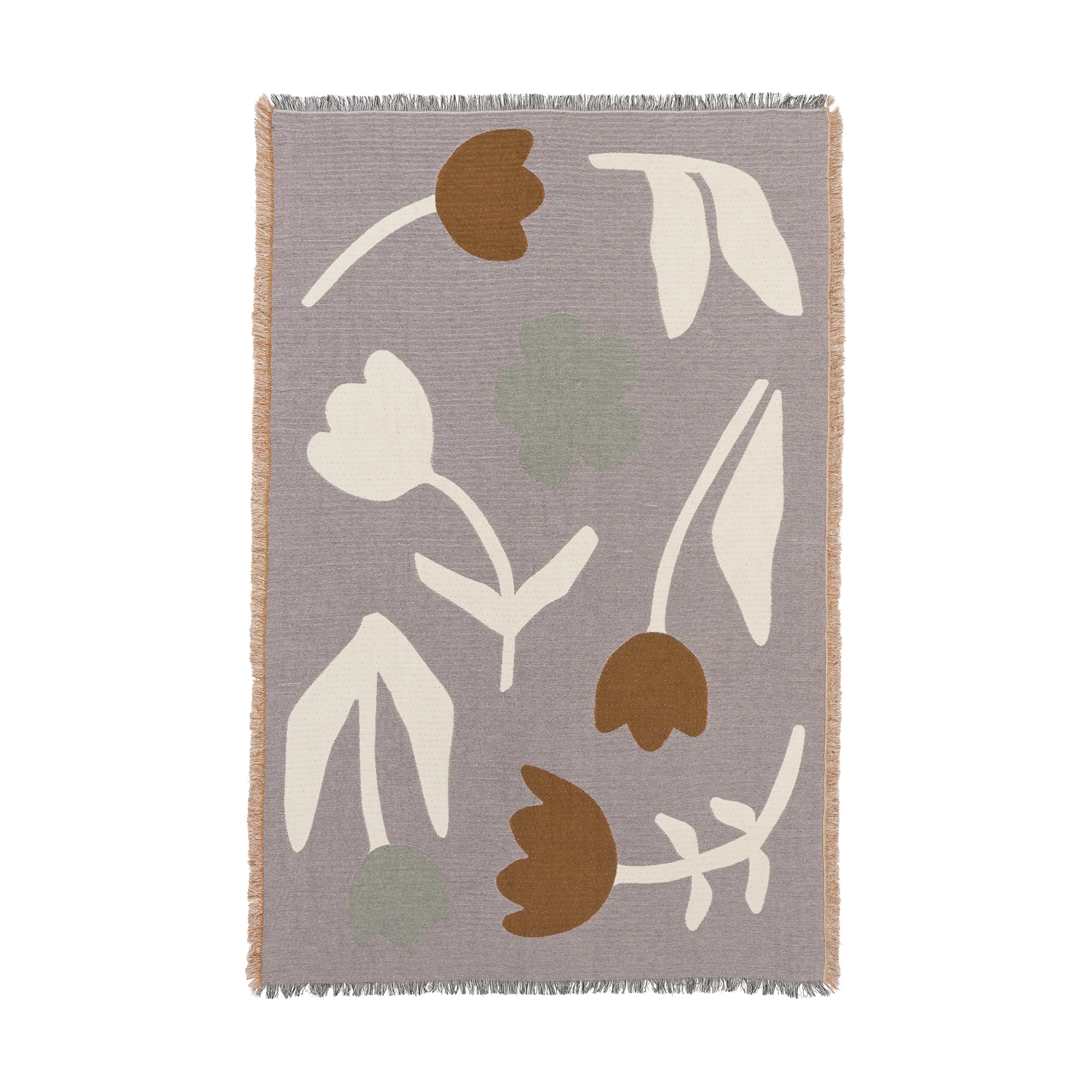 로지타 스로우 130x180cm, Golden brown-mauve pink Broste Copenhagen | 브로스테코펜하겐