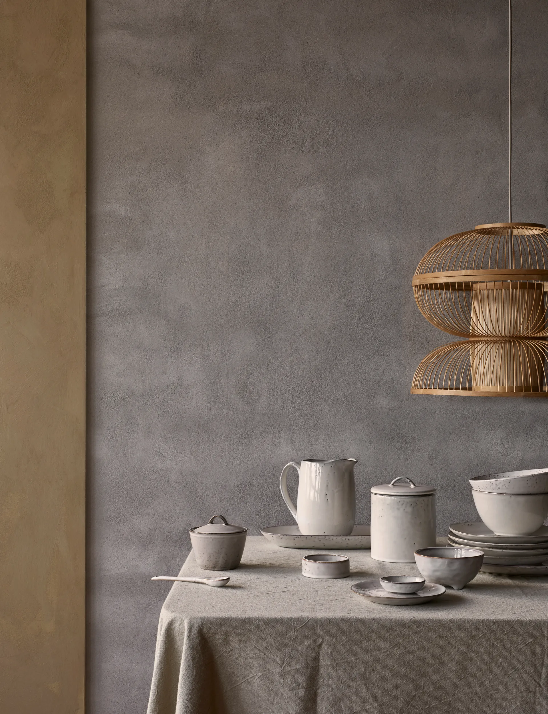 노르딕 샌드 오벌 서빙 플래터, 13.6x22 cm Broste Copenhagen | 브로스테코펜하겐