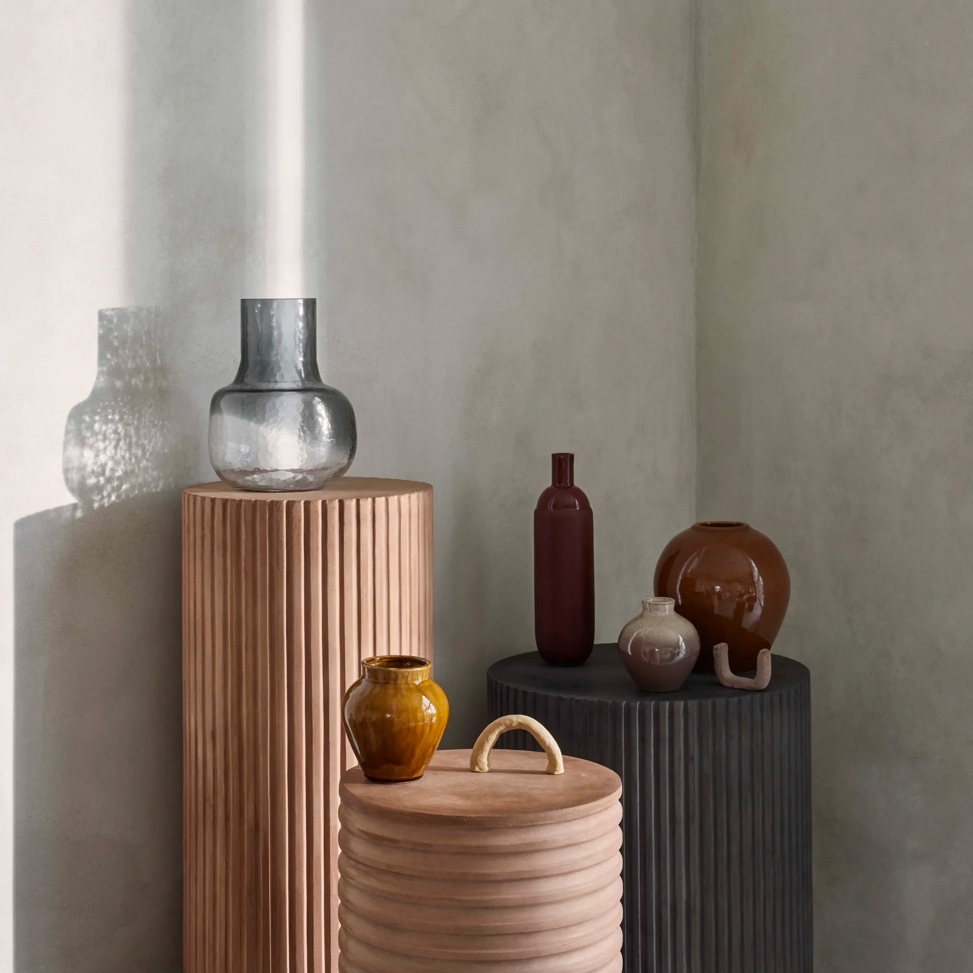 잉그리드 세라믹 화병 14.5 cm 3개 세트, apple cinnamon Broste Copenhagen | 브로스테코펜하겐