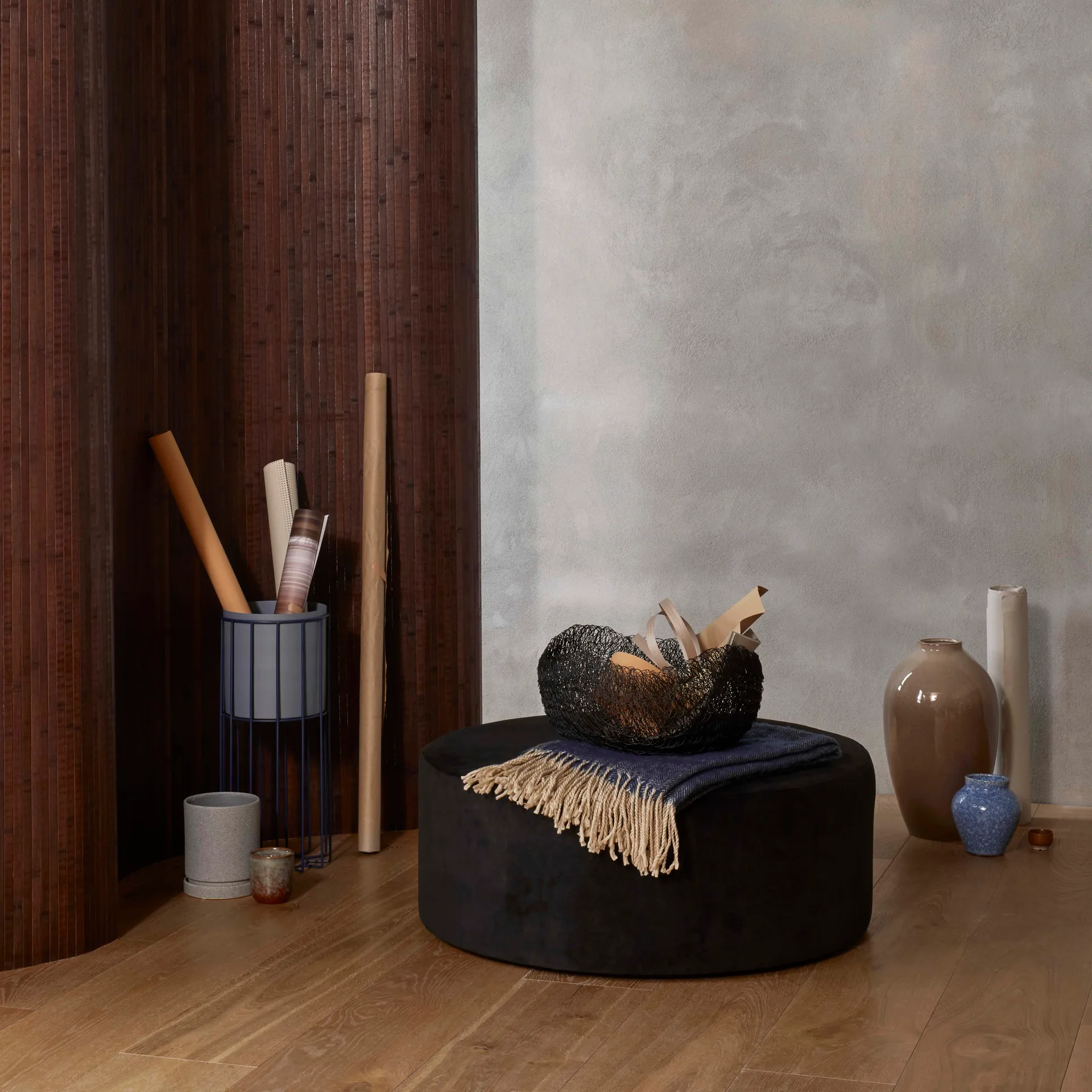 잉그리드 세라믹 화병 14.5 cm 3개 세트, insignia blue-white Broste Copenhagen | 브로스테코펜하겐