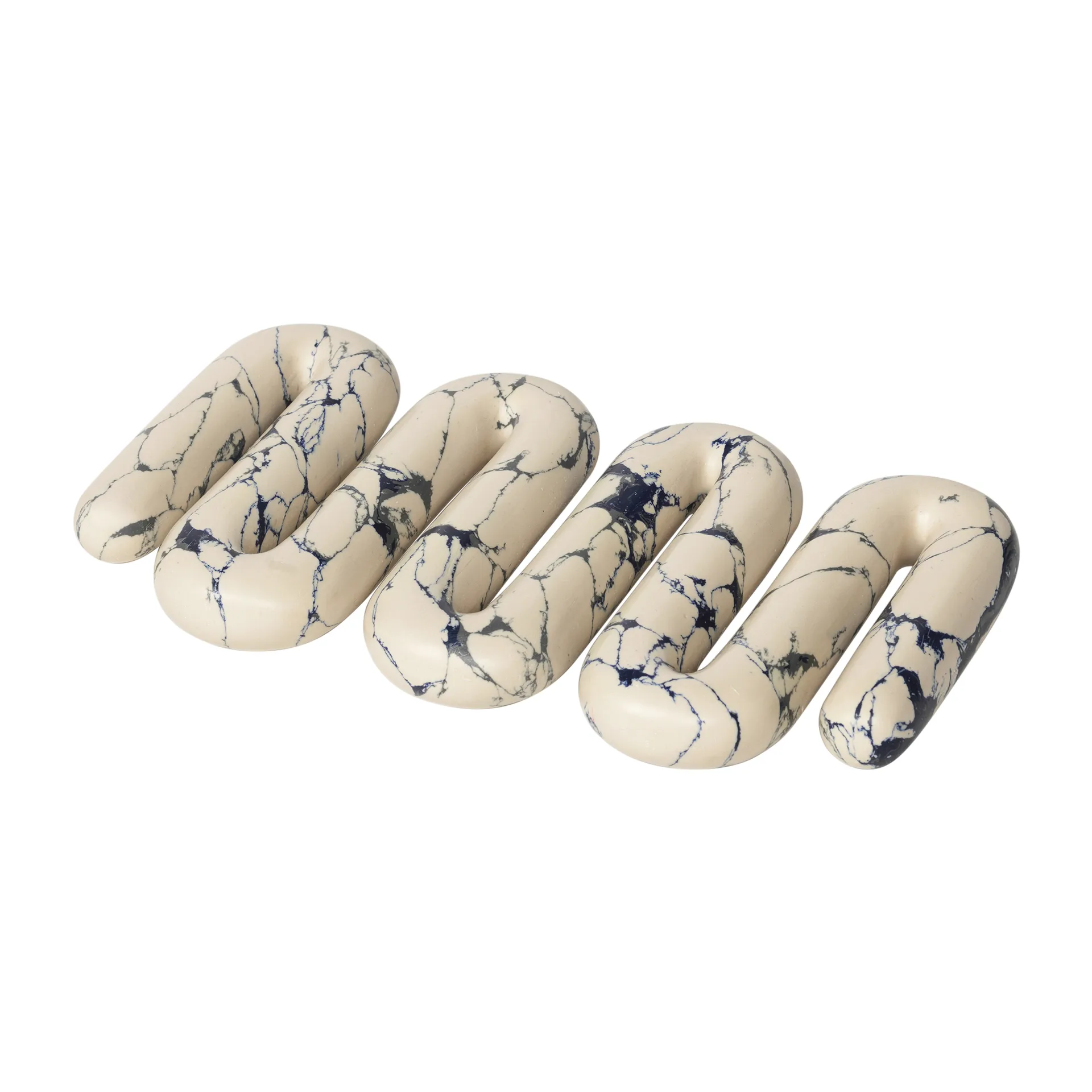 오를라 냄비받침 14x25 cm, White-spectrum blue Broste Copenhagen | 브로스테코펜하겐