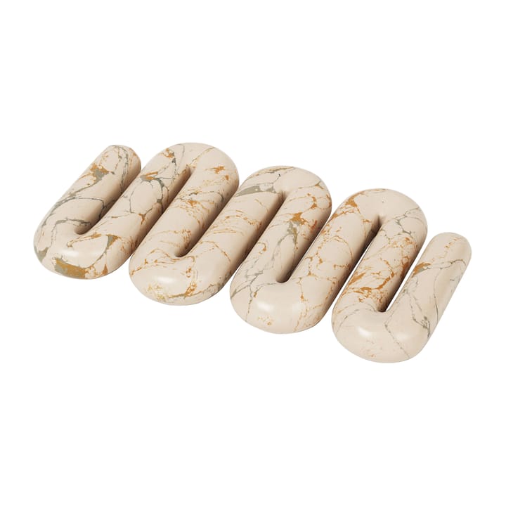 오를라 냄��비받침 14x25 cm - White-tawny yellow - Broste Copenhagen | 브로스테코펜하겐