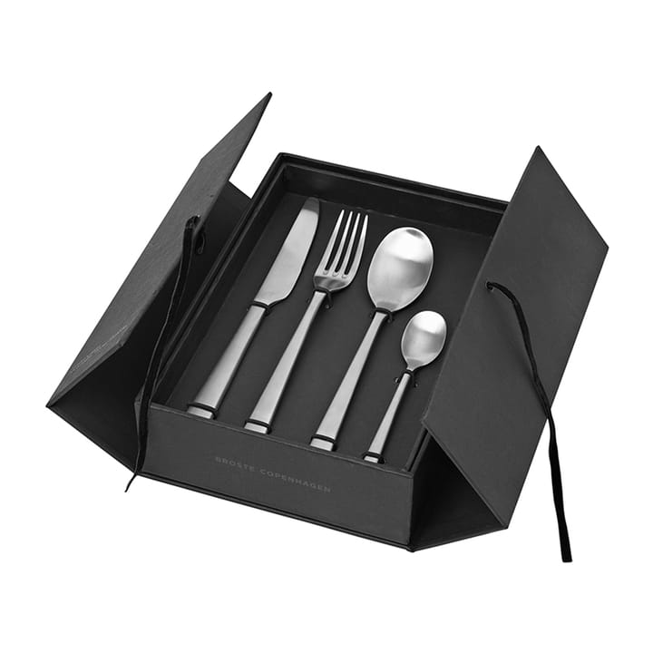 후네 커트러리 16 pcs, Brushed satin Broste Copenhagen | 브로스테코펜하겐