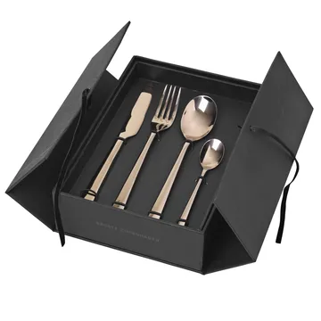 후네 커트러리 16 pcs - titanium espresso - Broste Copenhagen | 브로스테코펜하겐