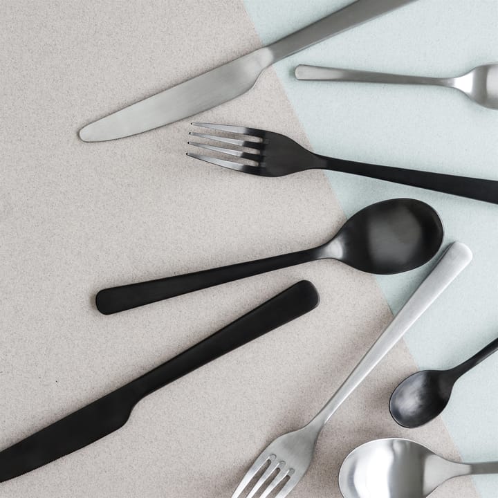 후네 커트러리 16 pcs, titanium mat black Broste Copenhagen | 브로스테코펜하겐