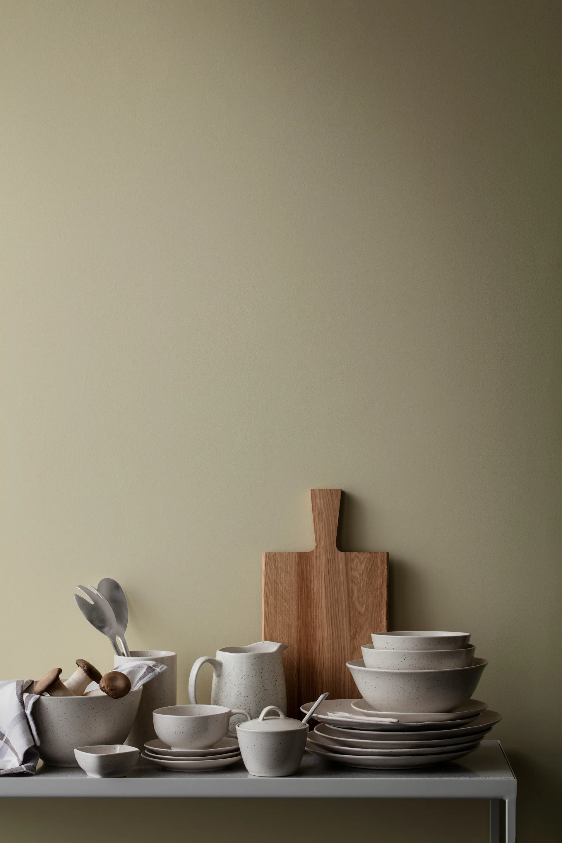 노르딕 바닐라 보울 하이 Ø17 cm, Cream with grains Broste Copenhagen | 브로스테코펜하겐