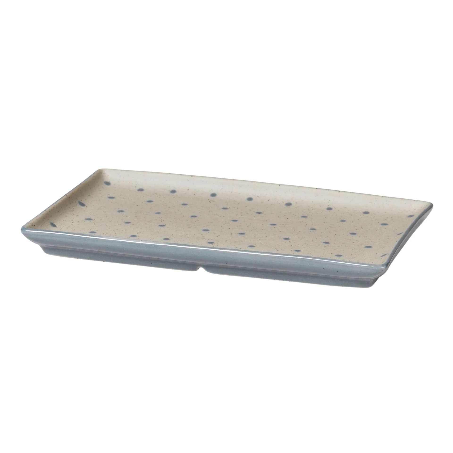 엘리 접시 17.6x20 cm, soft blue dots Broste Copenhagen | 브로스테코펜하겐
