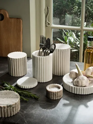 플라톤 보울 Ø18 cm - White marble - Broste Copenhagen | 브로스테코펜하겐