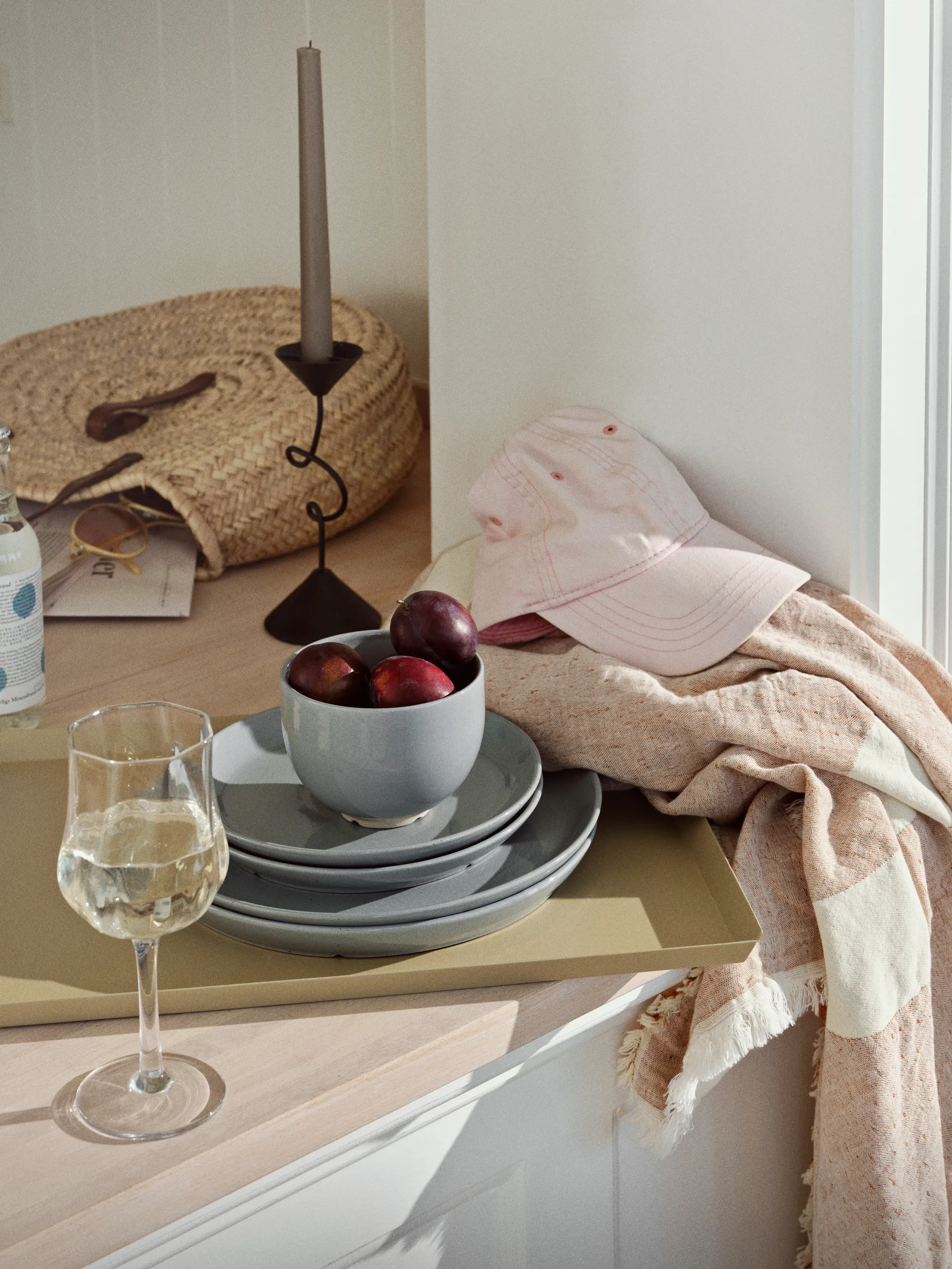 셀마 캔들홀더 19.5 cm, Black Broste Copenhagen | 브로스테코펜하겐