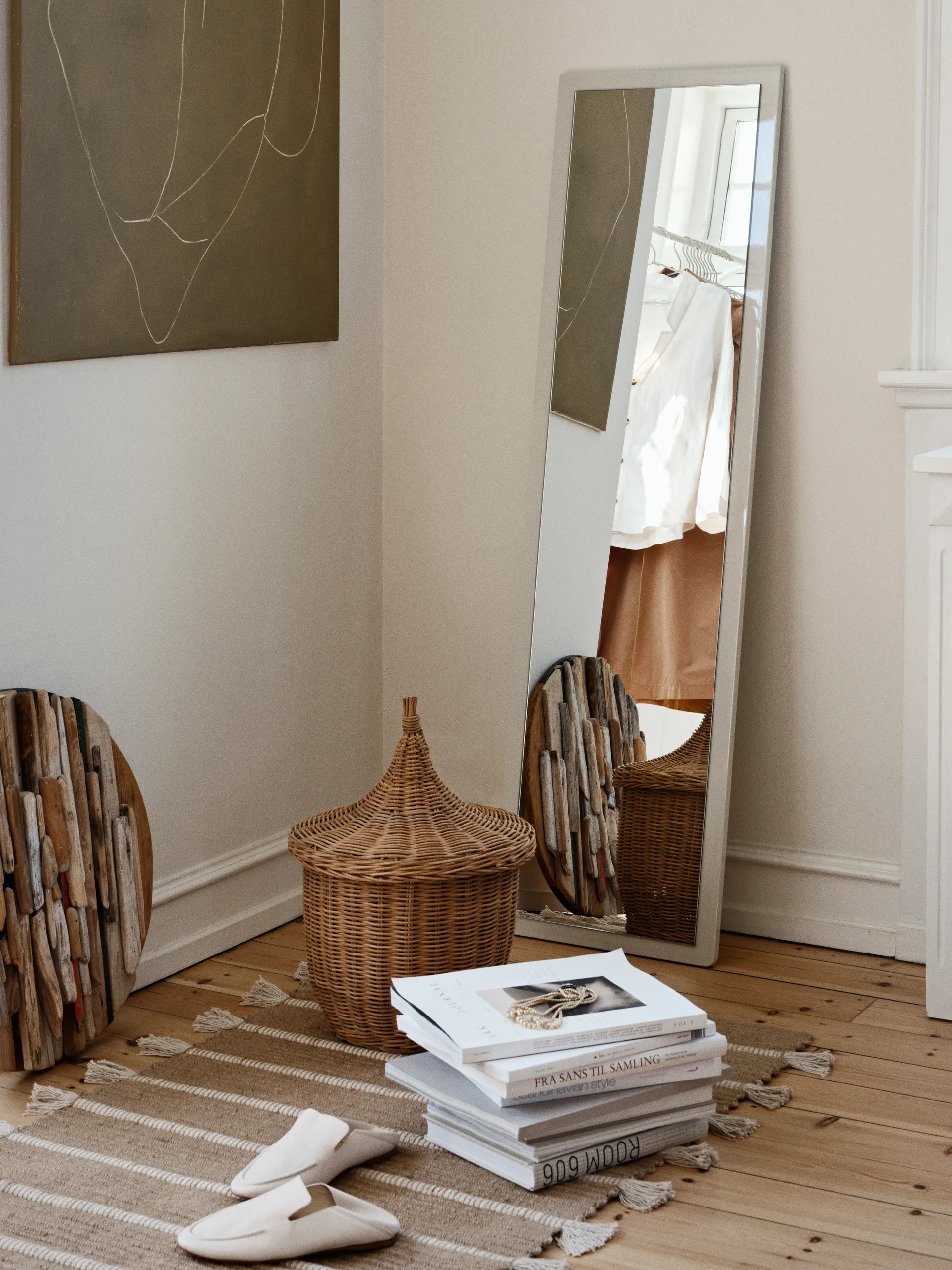 팔라스 바구니 2개 부품, Natural brown Broste Copenhagen | 브로스테코펜하겐