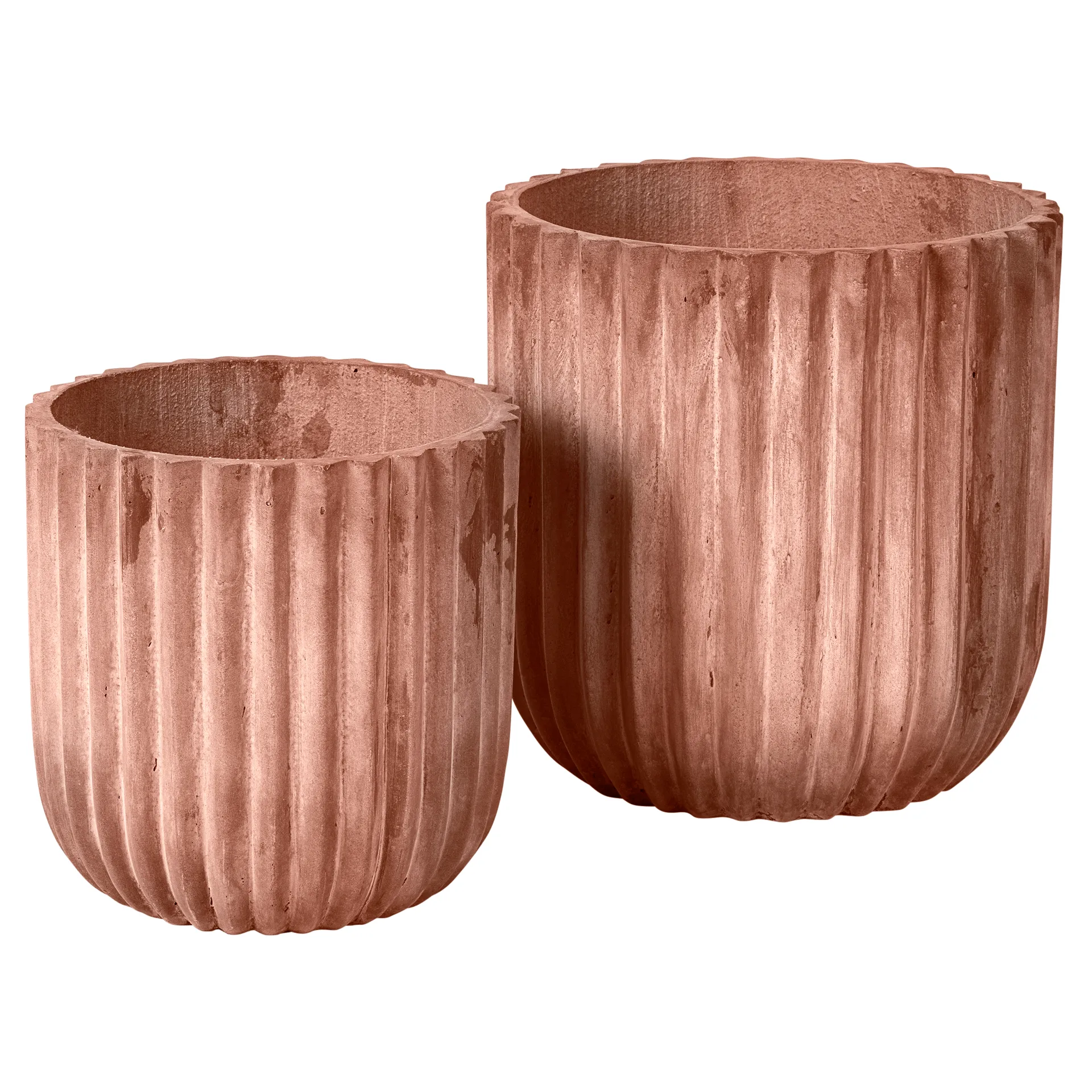 파이버 화분 2개 세트, Terracotta Broste Copenhagen | 브로스테코펜하겐