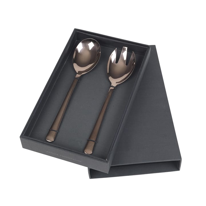 후네 샐러드 커트러리 2개 세트 - titanium espresso - Broste Copenhagen | 브로스테코펜하겐