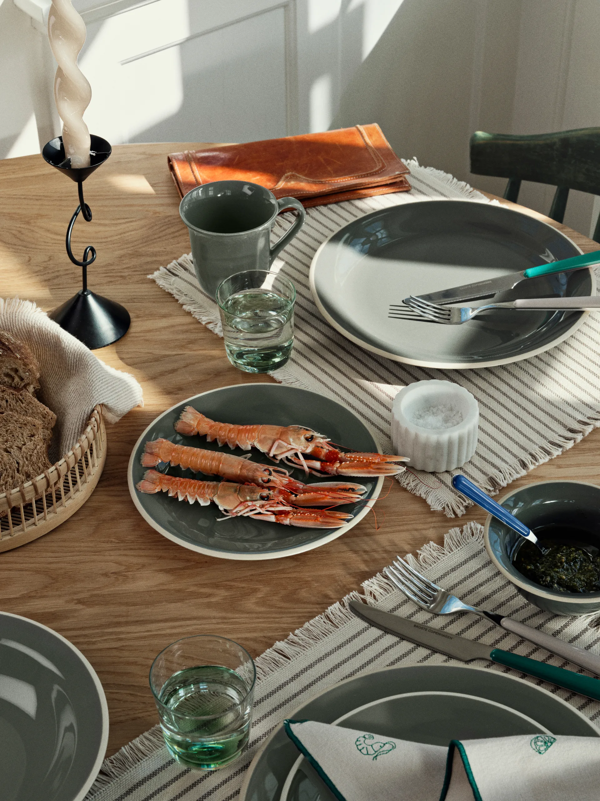 타베르나 런치 접시 22 cm, Green Broste Copenhagen | 브로스테코펜하겐