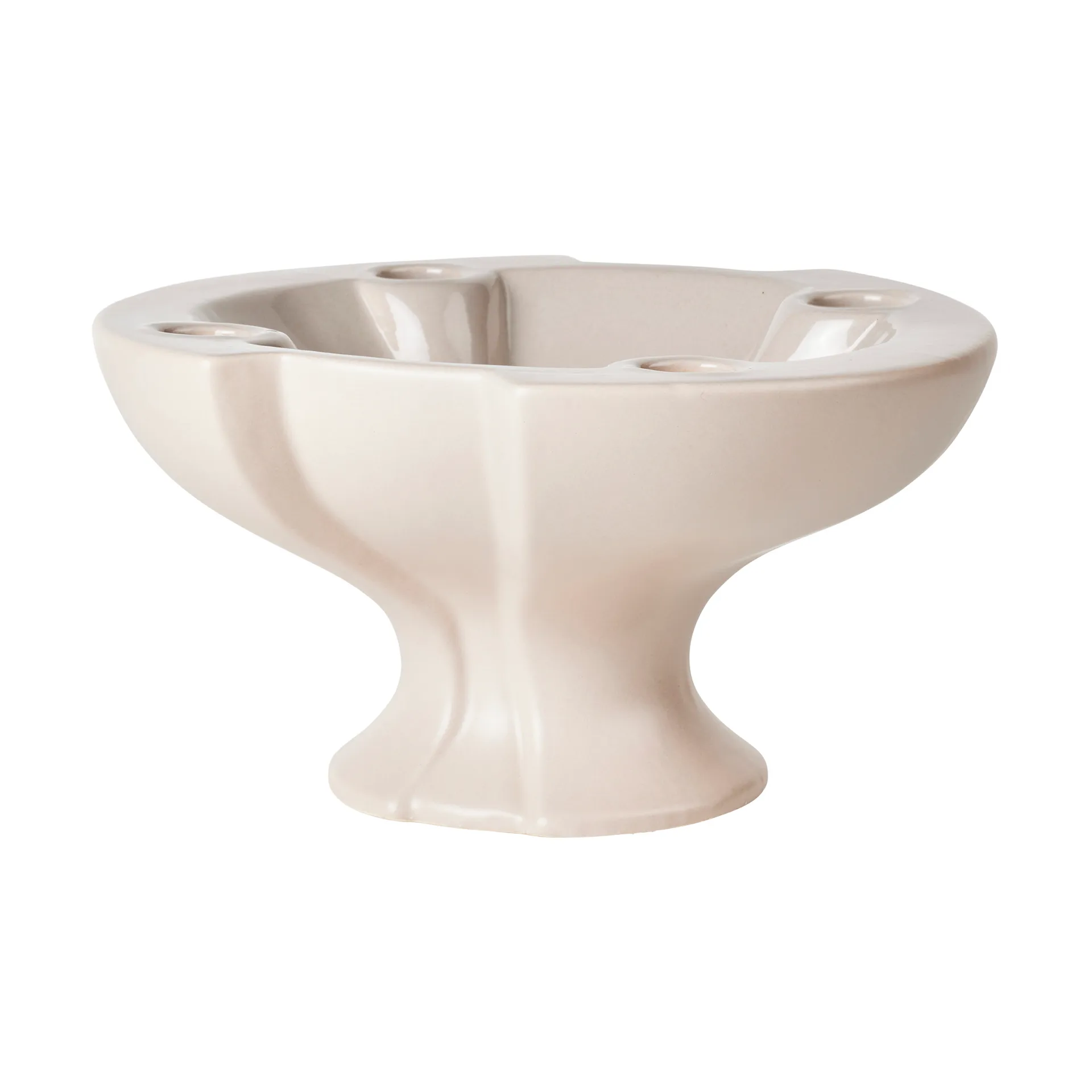 레다 캔들 홀더 22x12 cm, Grey-sand Broste Copenhagen | 브로스테코펜하겐