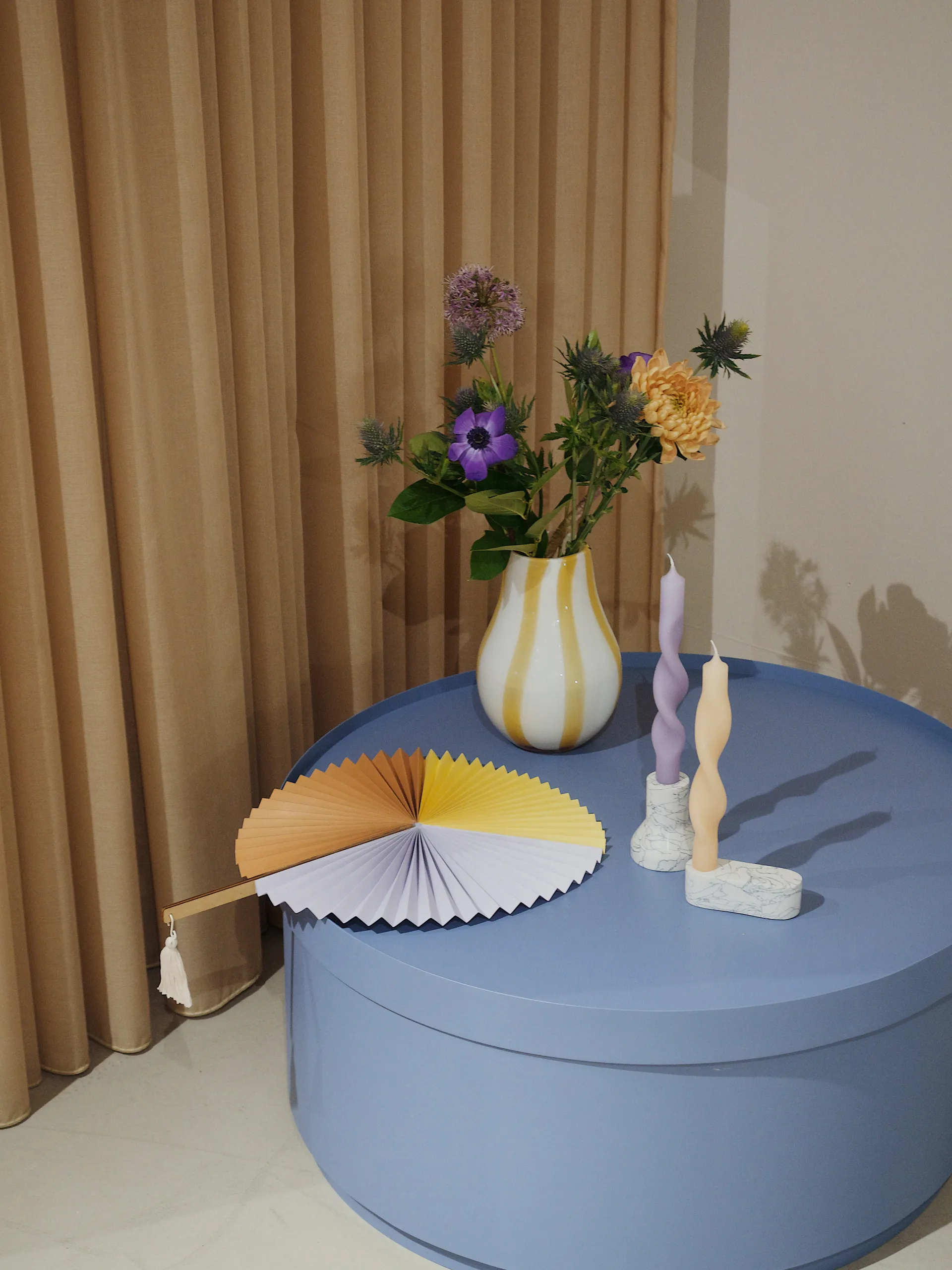 트위스트 캔들 23 cm 2개 세트, Walnut Broste Copenhagen | 브로스테코펜하겐