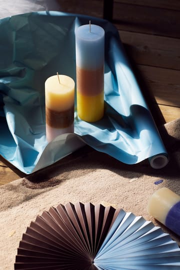 레인보우 블록 캔들 25 cm - Pineapple cloud - Broste Copenhagen | 브로스테코펜하겐