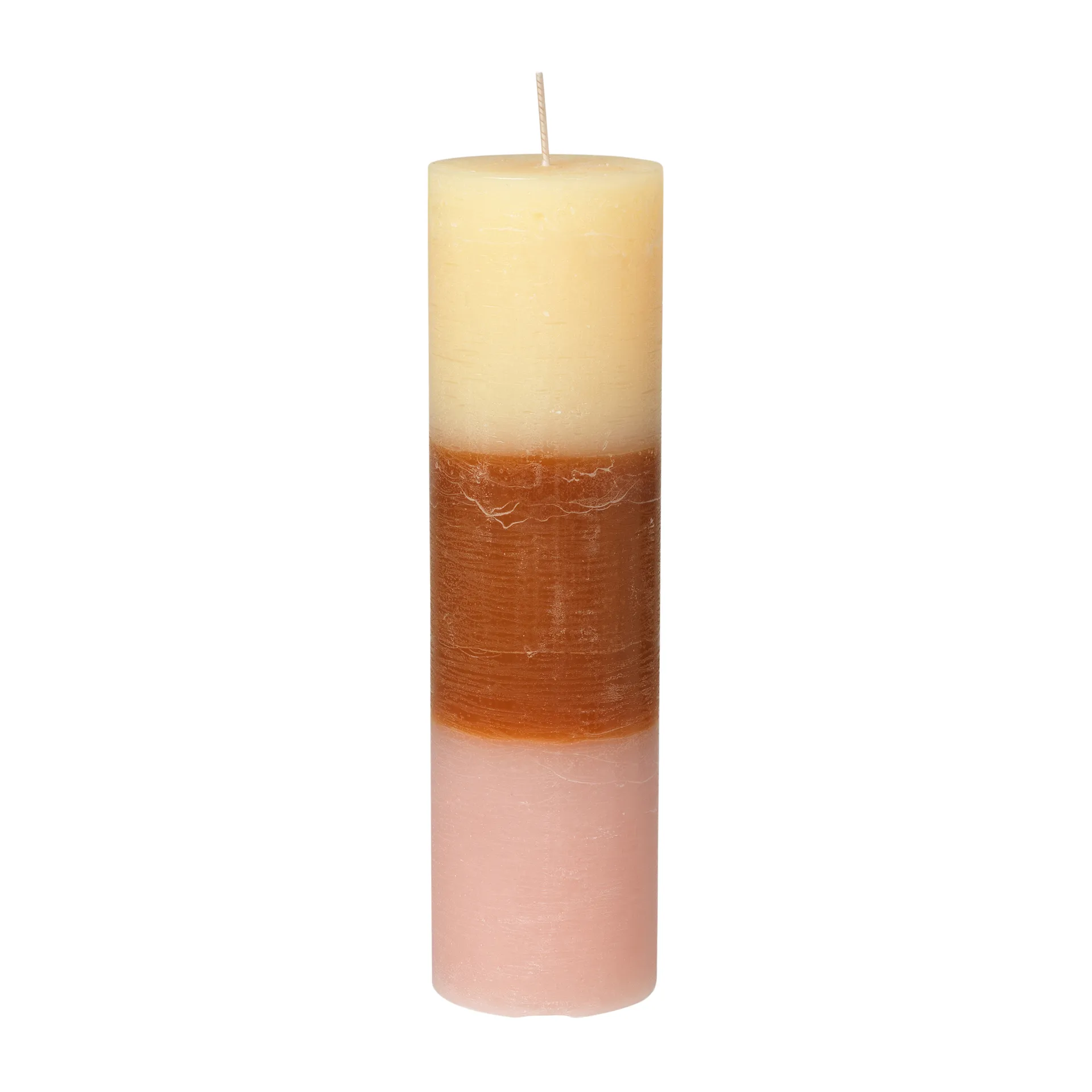 레인보우 블록 캔들 25 cm, Tequila sunrise Broste Copenhagen | 브로스테코펜하겐
