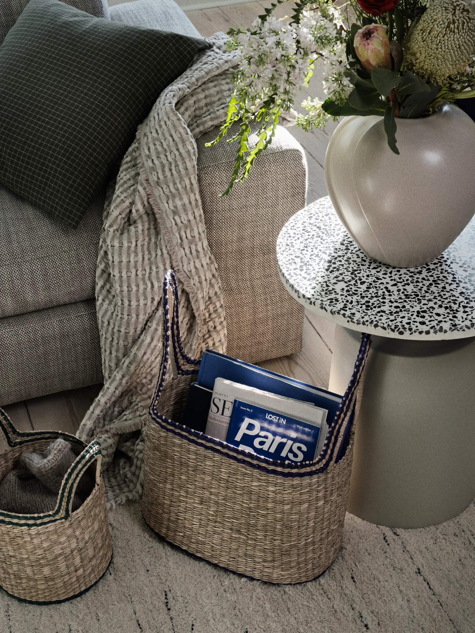 레다 화병 25x25 cm, Grey sand Broste Copenhagen | 브로스테코펜하겐