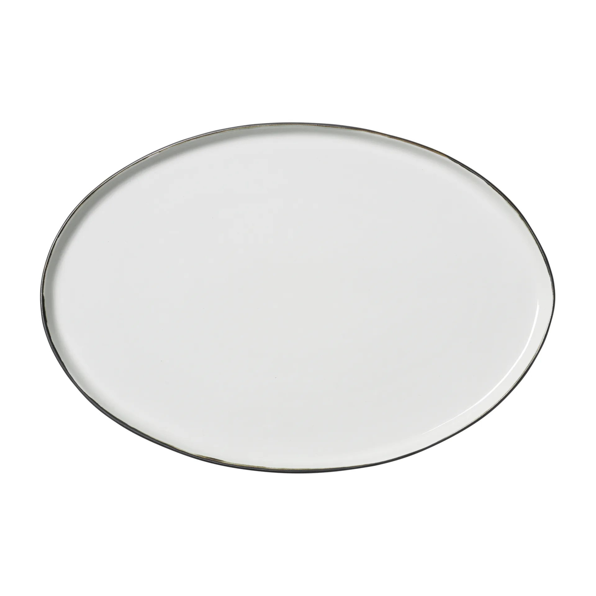 에스럼 소서 오벌 26.5x39 cm, Ivory-grey Broste Copenhagen | 브로스테코펜하겐