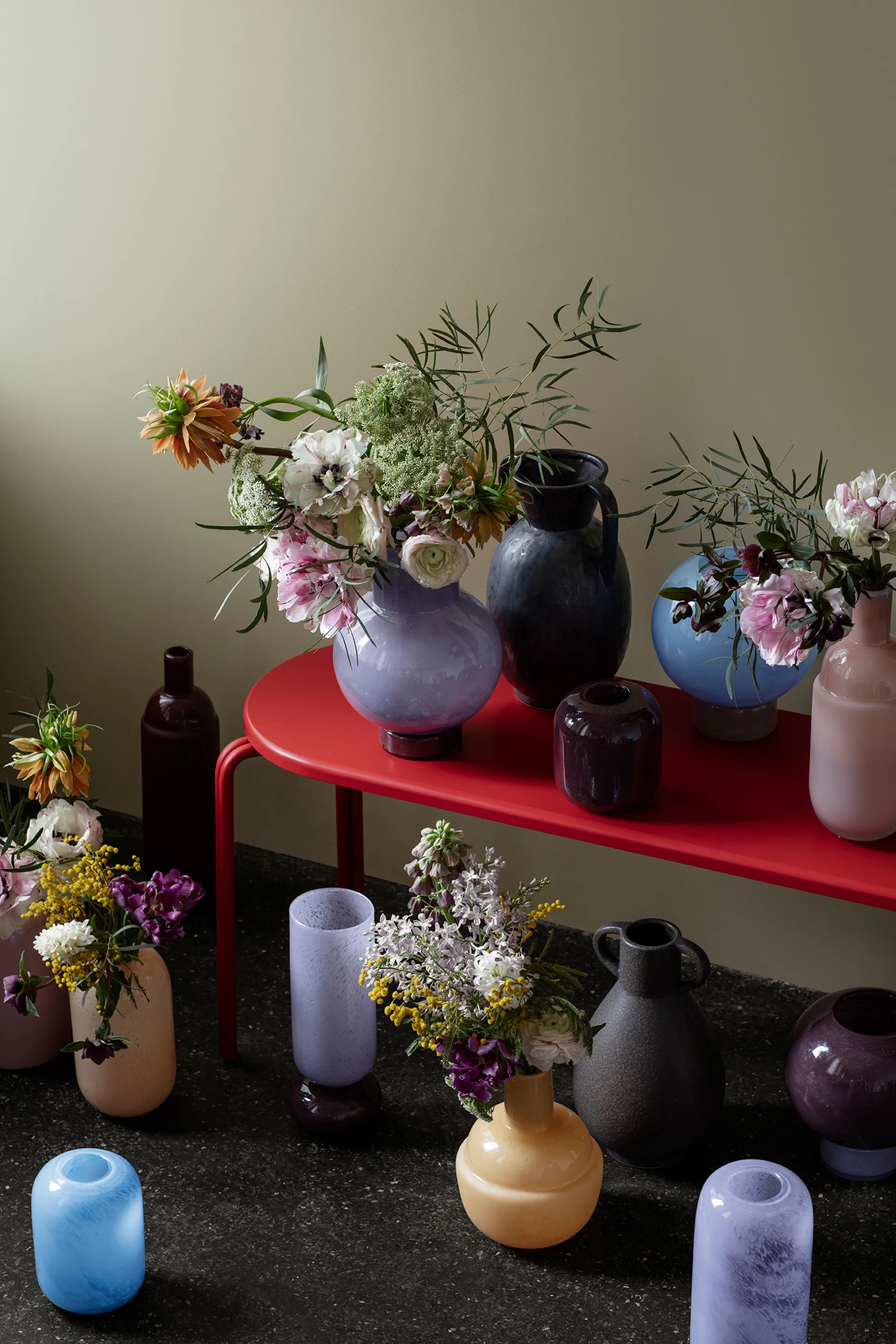 시미 화병 29 cm, Antique grey-black Broste Copenhagen | 브로스테코펜하겐