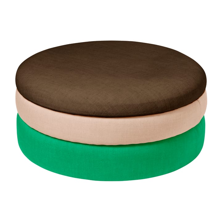폰드 푸프 30 cm - Emerald green-rose-coffee - Broste Copenhagen | 브로스테코펜하겐