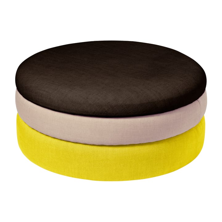 폰드 푸프 30 cm - Yellow-beige-dark grape - Broste Copenhagen | 브로스테코펜하겐
