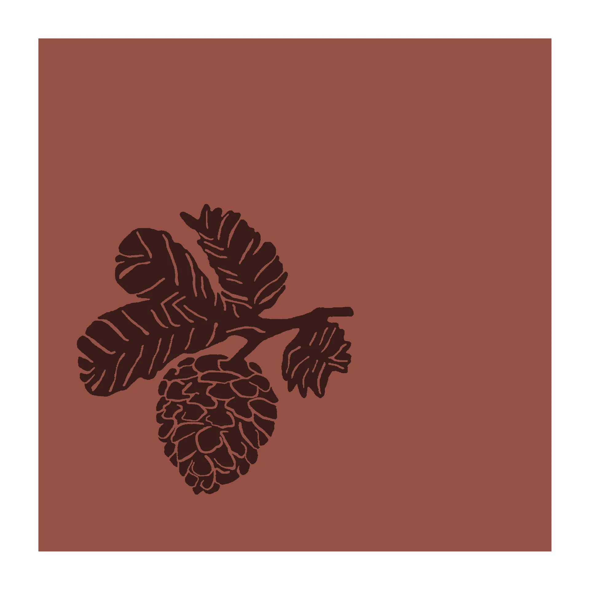 리프 냅킨 33x33 cm 20팩, Auburn Broste Copenhagen | 브로스테코펜하겐