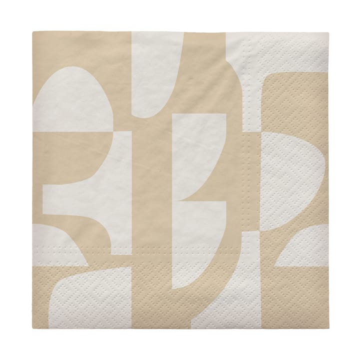 라라 냅킨 33x33 cm 20개 세트 - Black-off white - Broste Copenhagen | 브로스테코펜하겐