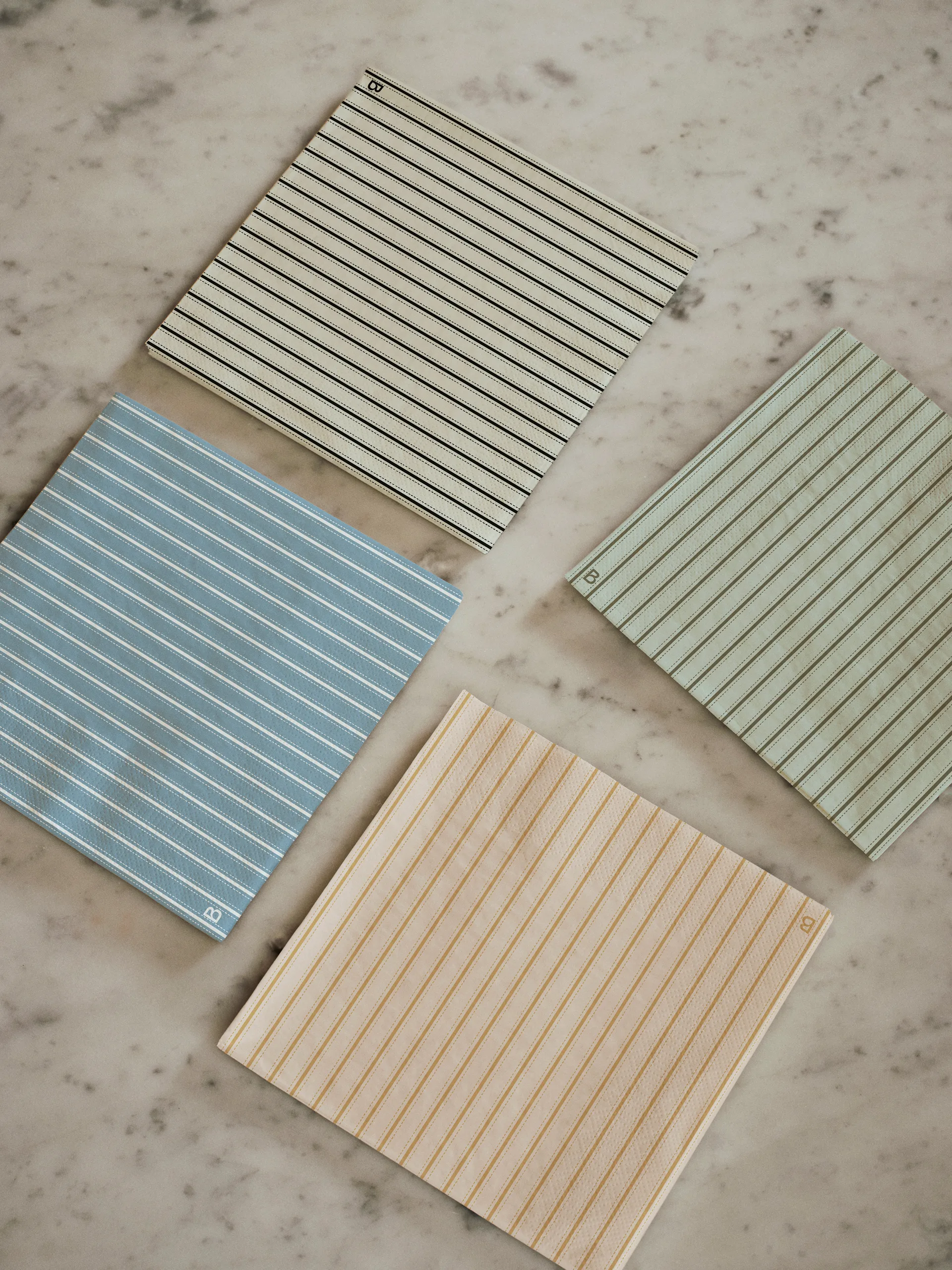 돌리 페이퍼 냅킨 33x33 cm 20개 세트, Soft pink-cinnamon sand Broste Copenhagen | 브로스테코펜하겐