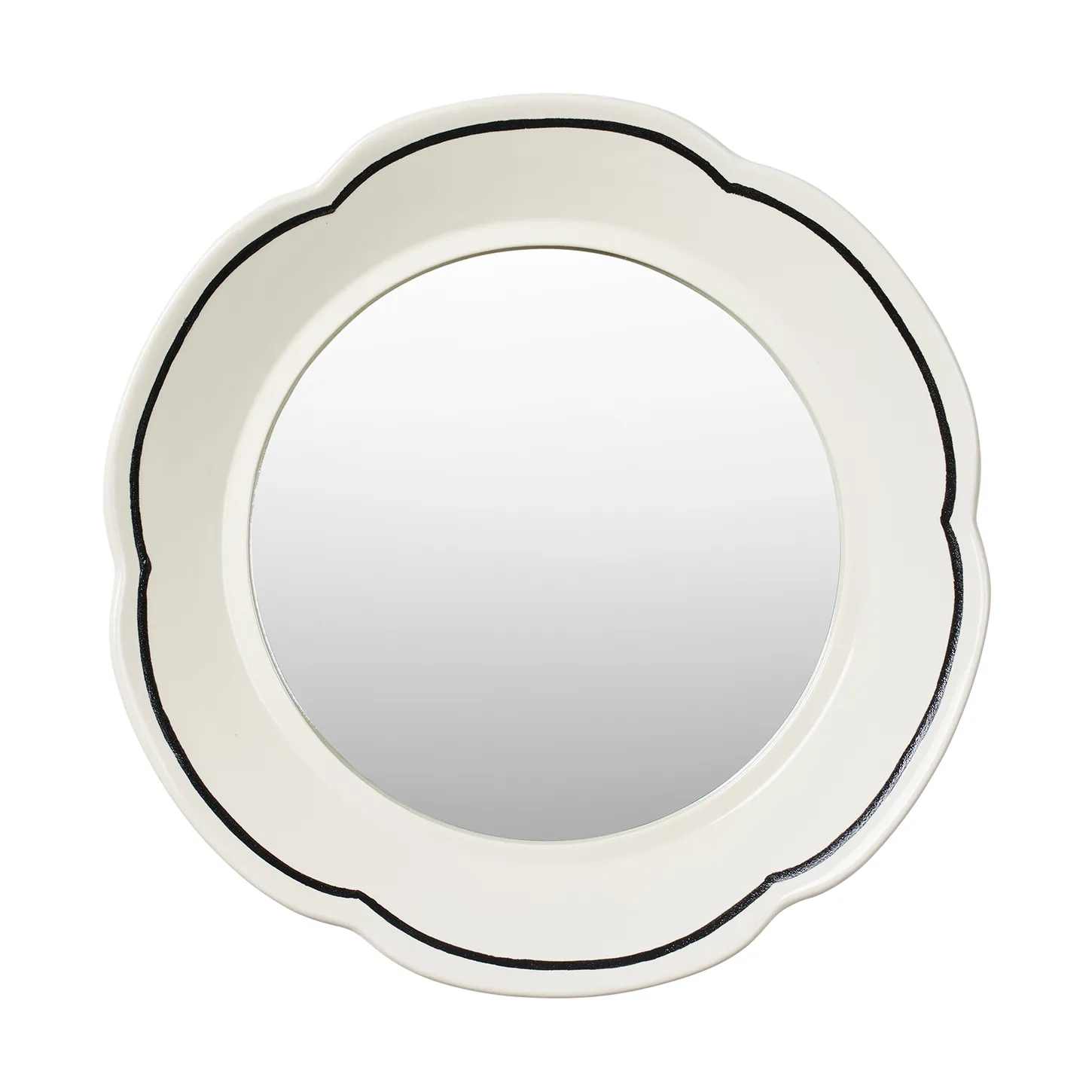 힐마 거울 Ø36 cm, Off white-black Broste Copenhagen | 브로스테코펜하겐