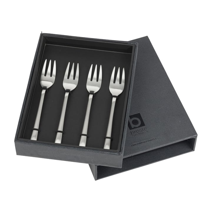 후네 케이크 포크 4개 세트 - Brushed satin - Broste Copenhagen | 브로스테코펜하겐