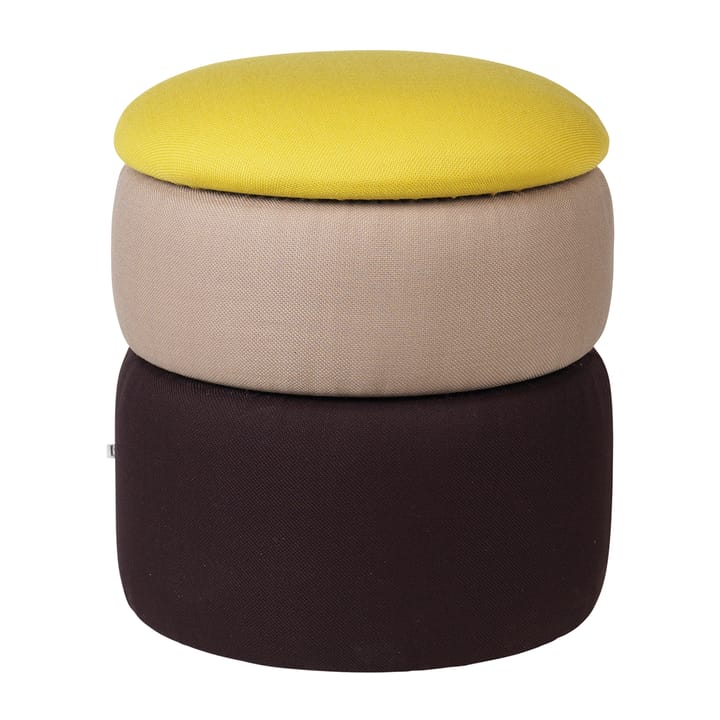 폰드 푸프 42 cm - Yellow-beige-dark grape - Broste Copenhagen | 브로스테코펜하겐
