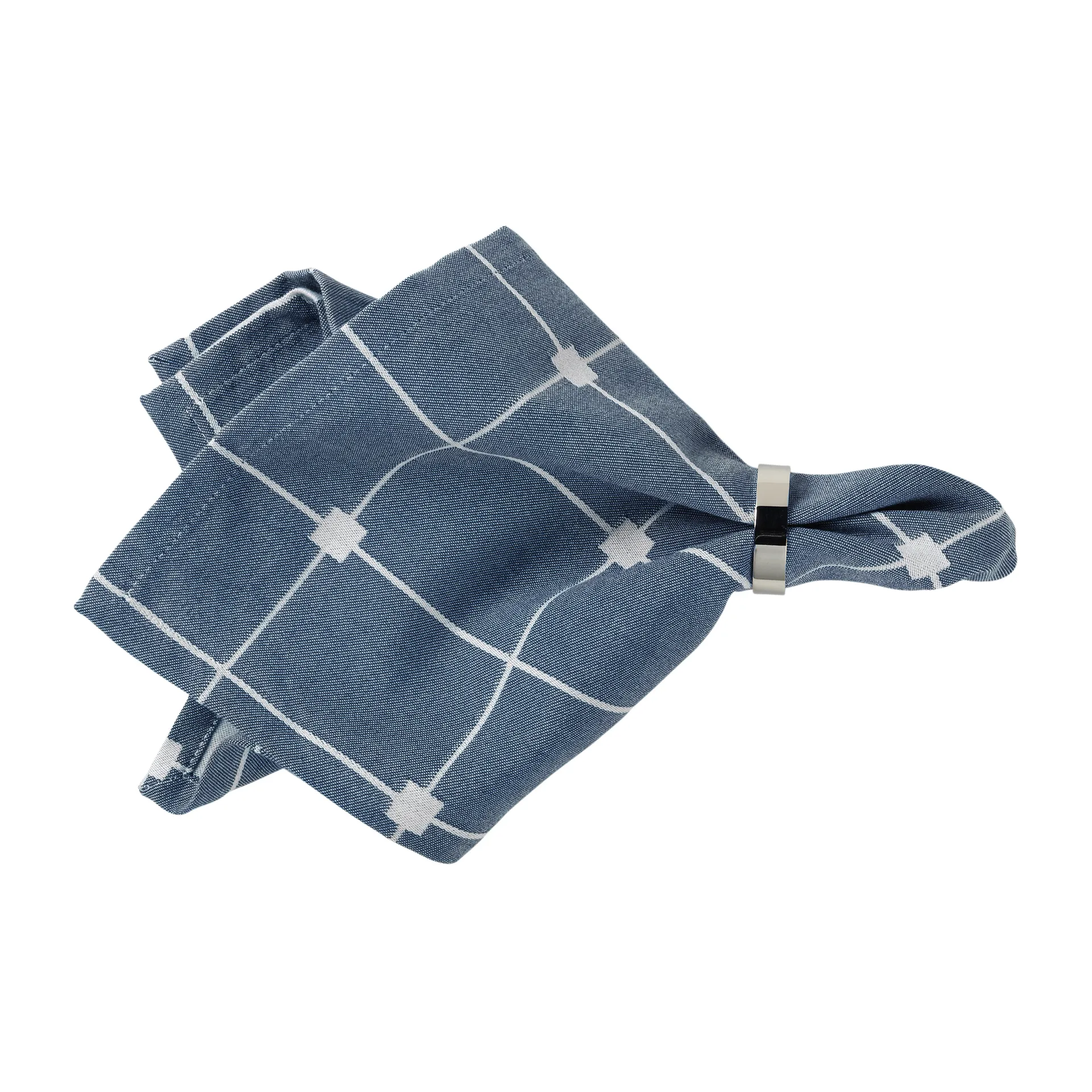 틸라 패브릭 냅킨 45x45 cm, Maritime blue-off white Broste Copenhagen | 브로스테코펜하겐