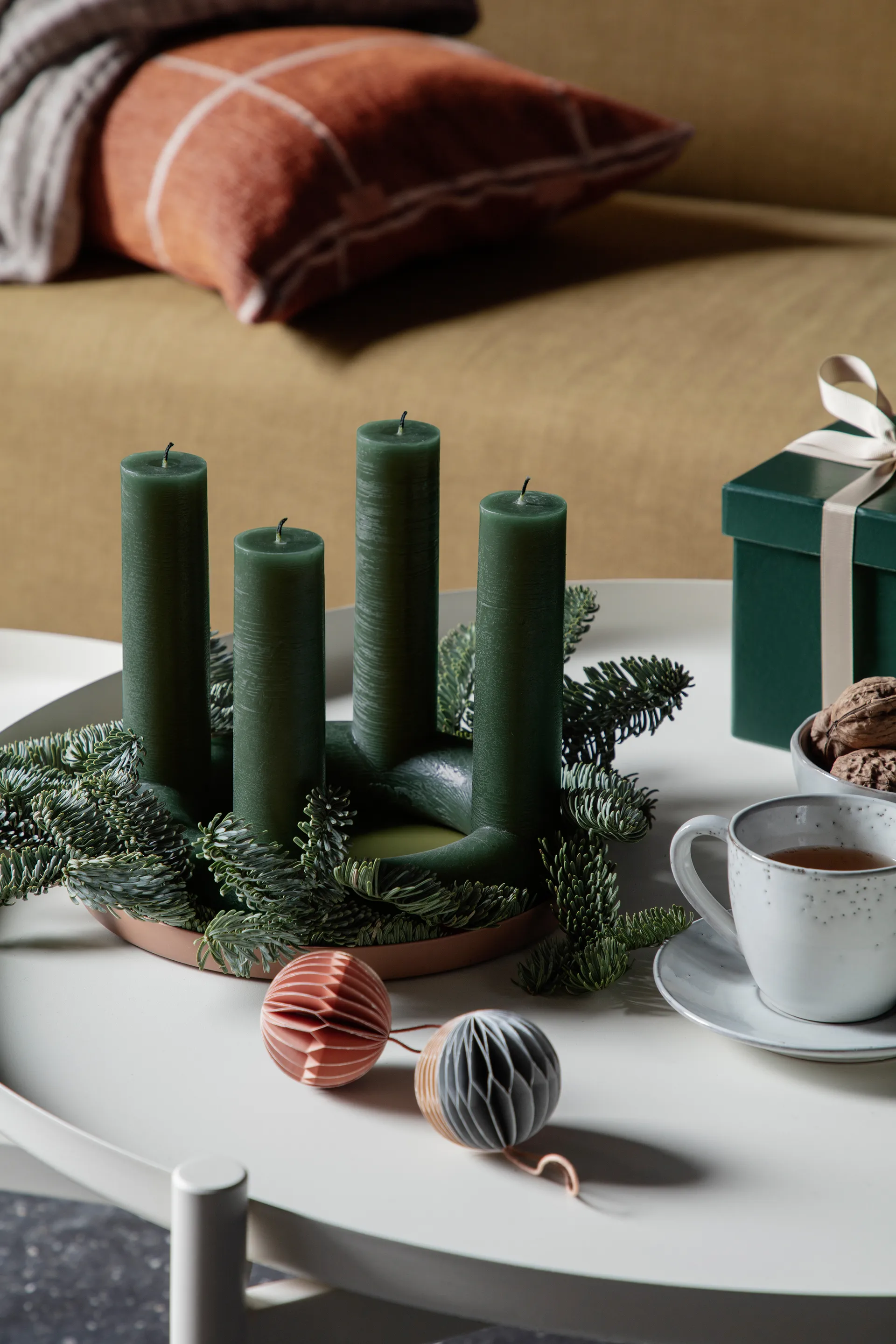 볼 크리스마스 바우블 허니콤 Ø5 cm 6 피스, Multi/green Broste Copenhagen | 브로스테코펜하겐