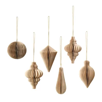 크리스마스 믹스 소품 6개 세트 - Natural brown - Broste Copenhagen | 브로스테코펜하겐