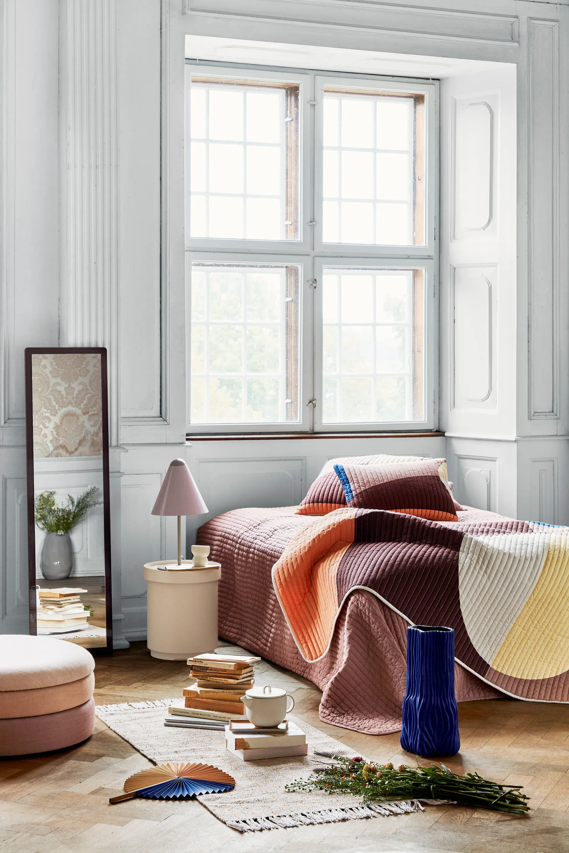 파이 베개커버 60x60 cm, Multi Broste Copenhagen | 브로스테코펜하겐