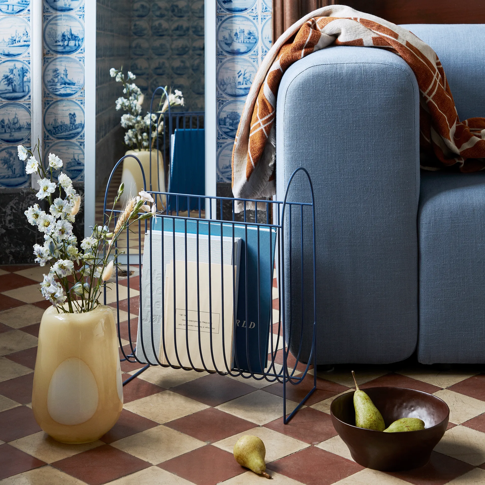 Ada Dot 유리 화병 26 cm, golden fleece yellow Broste Copenhagen | 브로스테코펜하겐