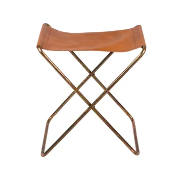 놀라 스툴 레더 - brown, 45 cm - Broste Copenhagen | 브로스테코펜하겐