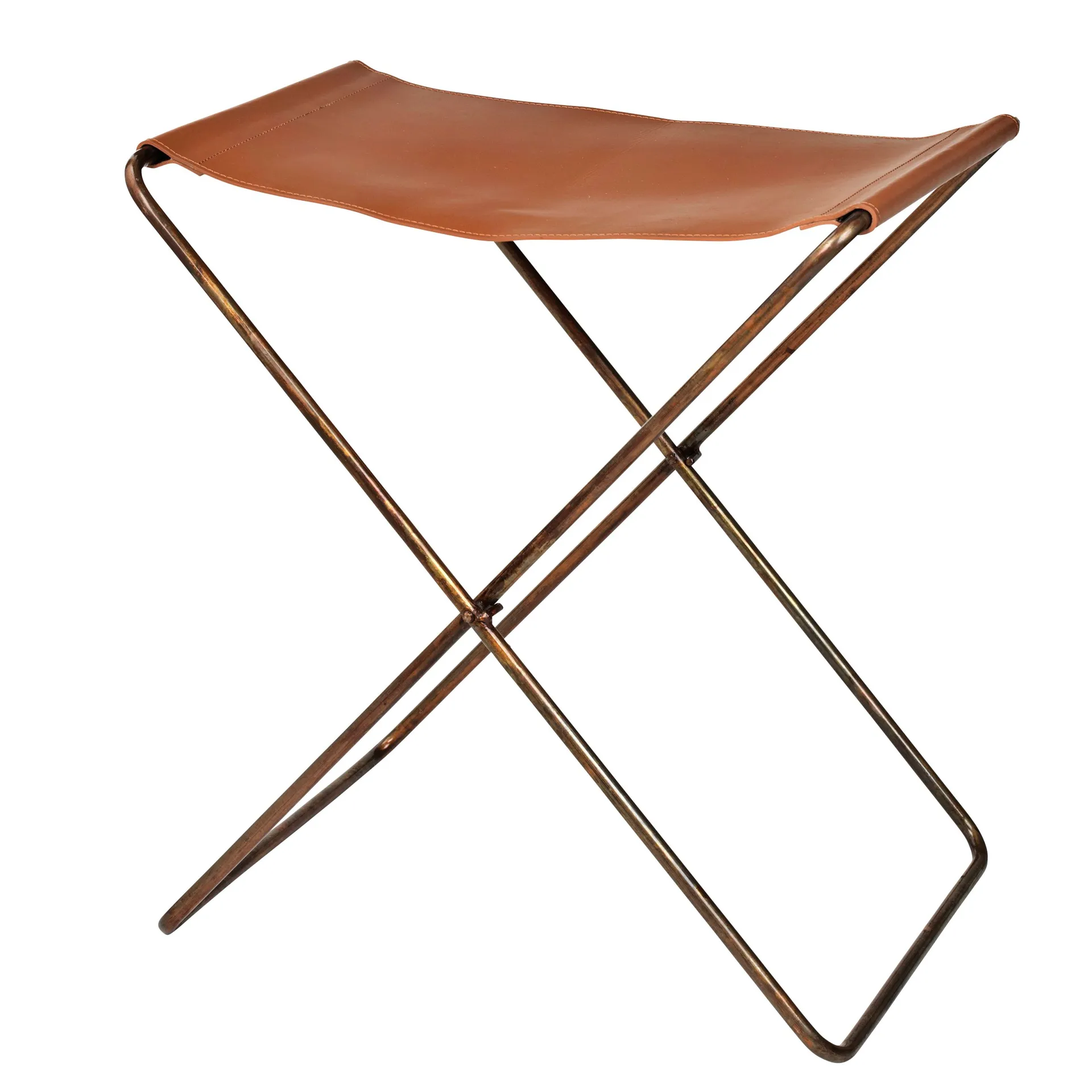 놀라 스툴 레더, brown, 45 cm Broste Copenhagen | 브로스테코펜하겐