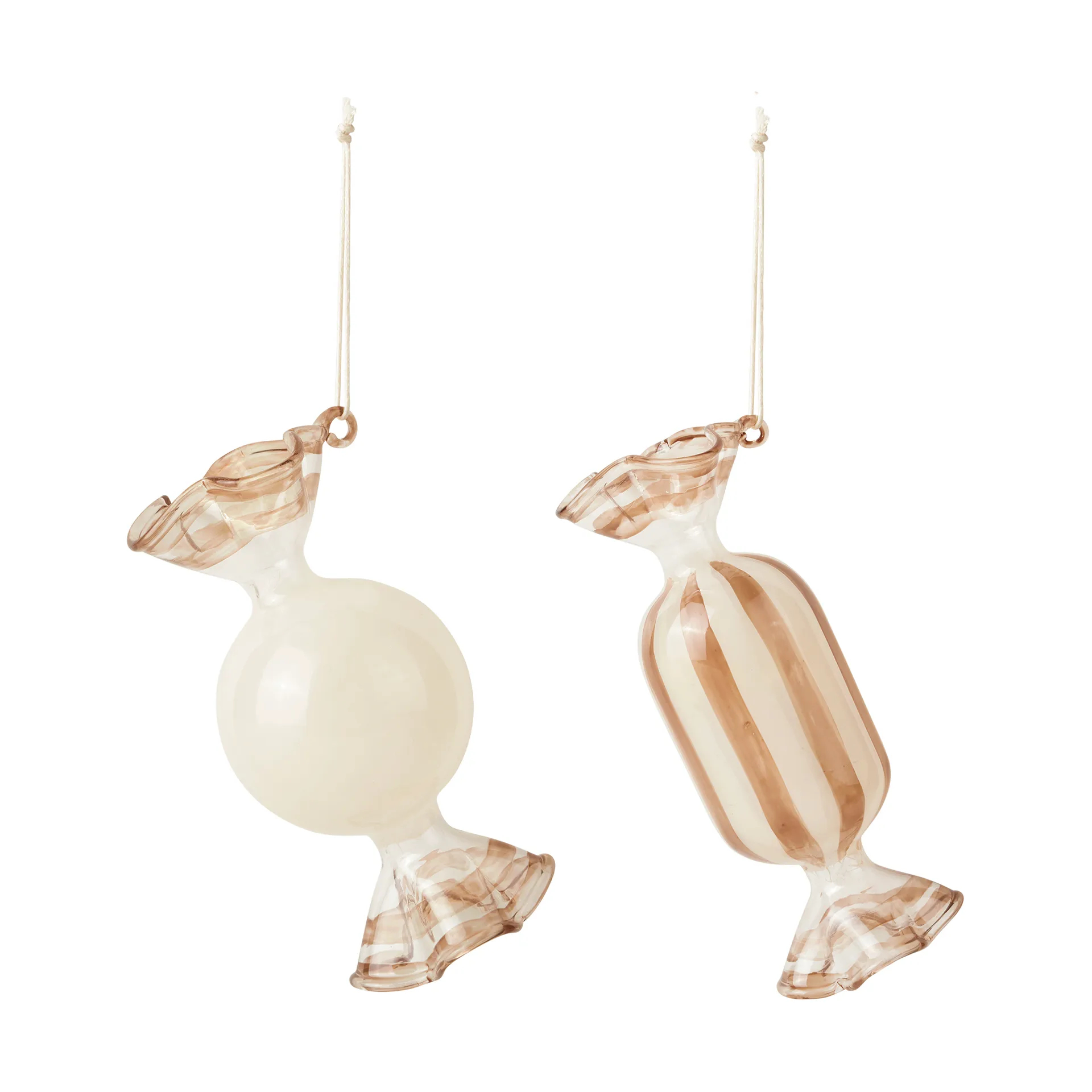 Candy 크리스마스 트리 펜던트 글래스 2 pieces, Creme Broste Copenhagen | 브로스테코펜하겐